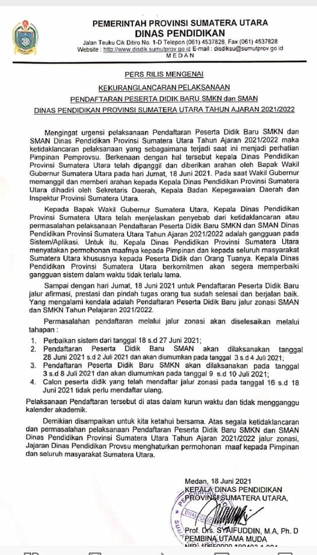disdik_sumut_ubah_jadwal_ppdb_jalur_zonasi