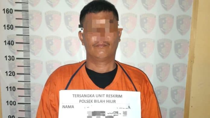 pejudi_diringkus_polsek_bilah_hilir