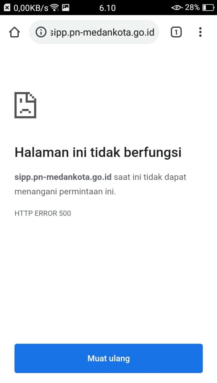 sipp_pn_medan_tak_bisa_dibuka